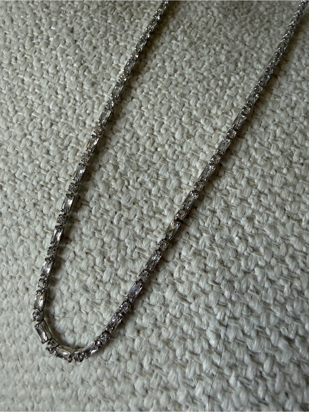 Sterling Forever Georgia CZ Tennis Necklace - Picture 4 of 6